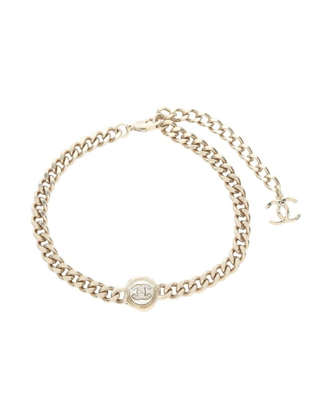 Chanel Choker CC Logo Necklace